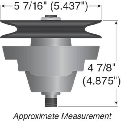 Rareelectrical - Spindle Assembly Compatible With Cub Cadet Ltx1050kw 13Aq91ap010 13Wq91ap009 13Wq91ap010 50 Inch - Image 3