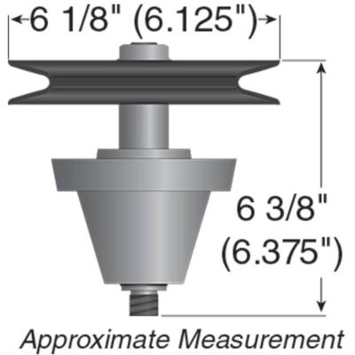 Rareelectrical - Spindle Assembly Compatible With 2010-2012 Craftsman 17Akcacs 17Bkcacs Cub Cadet Ezt-L42 Rzt 42 In. - Image 2