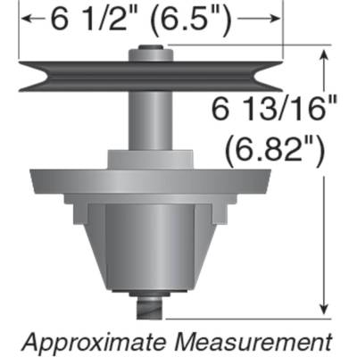 Rareelectrical - Spindle Assembly Compatible With 2009-2014 Mtd Gold Lt2000 Huskee 46 Inch 13Ax771t004 13Ax915t004 - Image 2