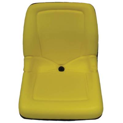 Economy Yellow Mid Back Seat Plastic Pan With Drain Compatible With 1988-2011 John Deere 240 335 345