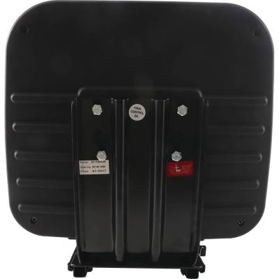 Rareelectrical - Black Vinyl Low Back Two-Piece Plastic Pan Seat Compatible With Case Ih 480B 480C 480D 580B 580C - Image 3