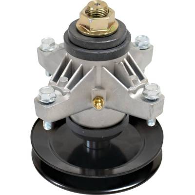 Rareelectrical - Spindle Assembly With Pulley Compatible With Lt1050 Lt1024 Slt1554 50 54 Inch Deck Lawn Tractor - Image 1