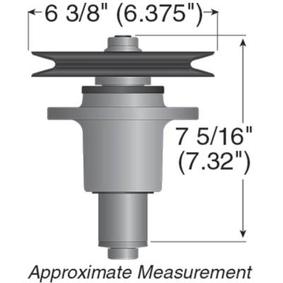Rareelectrical - Spindle Assembly Compatible With Exmark Lazer Z Lz20kc524 Lz25kc524 52In Turf Ranger Tr23kc - Image 2