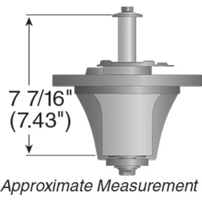 Rareelectrical - Spindle Assembly Compatible With Grasshopper 321D 322D 325 329 329B 220 223 225 227 428D 52 61 Inch - Image 2