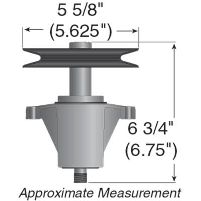 Rareelectrical - Deck Spindle Assembly Compatible With 2007-2008 Cub Cadet Lt1045 Lt1046 Yardman Mtd 46-Inch - Image 3
