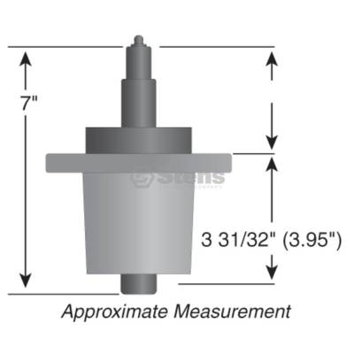 Rareelectrical - Spindle Assembly Compatible With Ferris Is Series Is500z Is700z Is1000z Is2000z 52 In. Icd Low - Image 2
