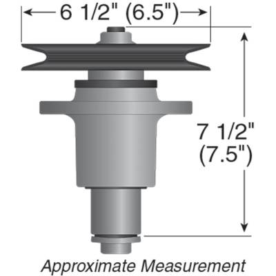 Rareelectrical - Deck Spindle Assembly Compatible With Exmark Lazer Z Ac As Lc 52 60 Inch Deck Zero Turn Mower - Image 2