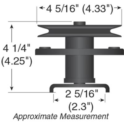Rareelectrical - Deck Spindle Compatible With Craftsman 917255950 917255960 44 50 Inch Mower Deck Ayp 532136819 - Image 3