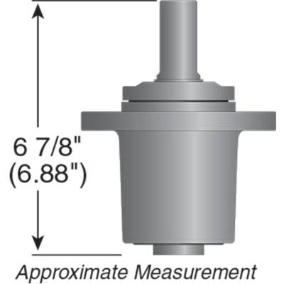 Rareelectrical - Cast Iron Spindle Assembly Compatible With Wright Stander Ws48ffx730e1b Ws52ffx730e1b Ws61fx730e 48 - Image 2