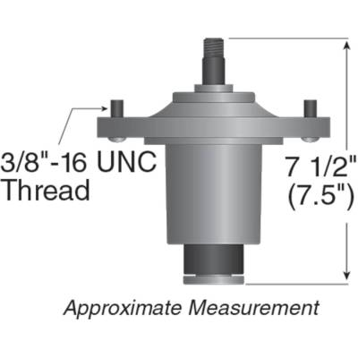 Rareelectrical - Deck Spindle Assembly Compatible With Exmark Lazer Z Hp Lazer Z Air Cooled 48 52 60 72 Inch Mower - Image 2