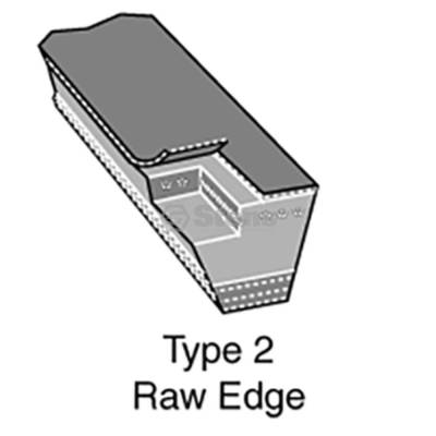Rareelectrical - OEM Replacement V-Belt Compatible With Exmark Lxs29lka665 Lxs31bv665 Lxs35bv665 Lxslka665 Lz26kc665 - Image 2