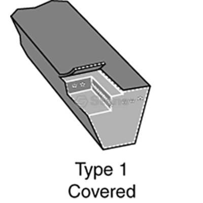 Rareelectrical - Heavy Duty Pto Belt 5/8" X 147-1/2" Compatible With 1999-2003 Exmark Vantage Vtx Series Vts Series - Image 2