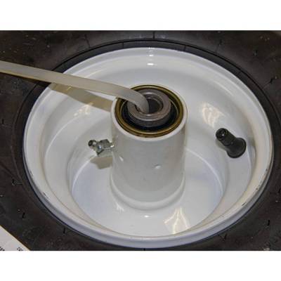 Rareelectrical - Zero Flat Foam Filled Wheel Assembly 13X6.50-6 Smooth 1/2 Bore 7-1/2 Hub Compatible With Scag - Image 3