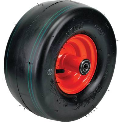 Pneumatic Wheel Assembly 11X6.00-5 Smooth 5/8 Bore 5-3/4 Hub Orange Fits Bad Boy Mz Mz Magnum Walk