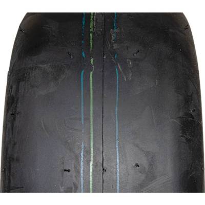 Rareelectrical - Zero Flat Foam Filled Wheel Assembly 13X6.50-6 Smooth 1/2 Bore 7-1/2 Hub White Compatible With - Image 2