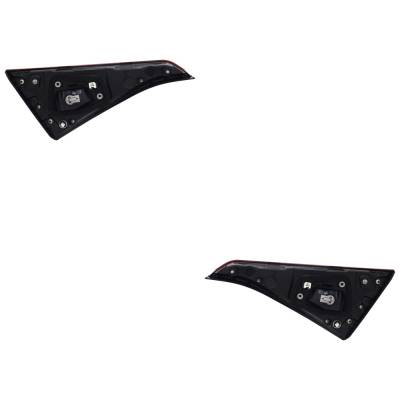 Rareelectrical - Pair Of Tail Lights Compatible With Honda Civic Hybrid Sport Touring Sedan Civic Sport Sedan Civic - Image 2