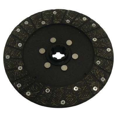 Rareelectrical - Clutch Disc 9 Inch 6 Spline 1.25 In Bore Woven Fiber Lining Solid Hub Compatible With Farmall 100 - Image 2