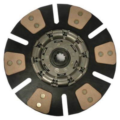 Clutch Disc 12 Inch 11 Spline 1-3/16 Bore 6 Pad Cerametallic Sprung Hub Compatible With