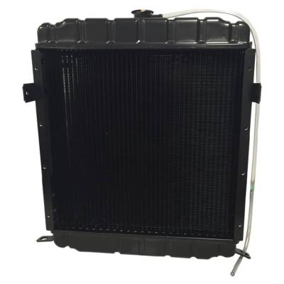 Radiator 3 Row 19.5 X 19.875 Inch Core Compatible With Case 480E 480Ell 480F 480Fll Backhoe Loader