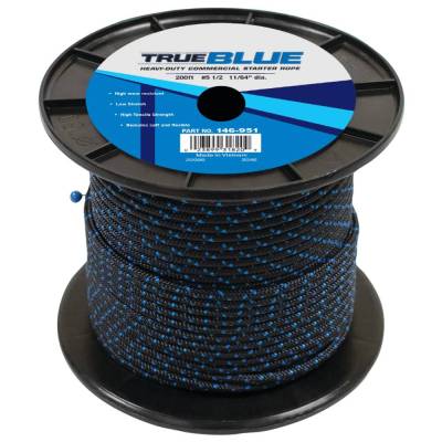 200 Ft True Blue Solid Braid Starter Rope #5-1/2 11/64 In Compatible With Honda Gx100 Gx120 Snapper
