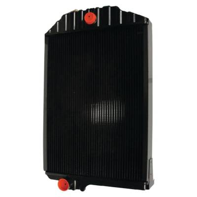 Rareelectrical - Radiator Copper Brass 4 Row 29 In Core Compatible With John Deere 4050 4055 4250 4255 4450 4455 7.6L - Image 2
