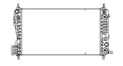 Rareelectrical - New Radiator Compatible With 2016-2017 Buick Regal 2014-2019 Chevrolet Impala 2014-2015 Malibu 2016 - Image 2