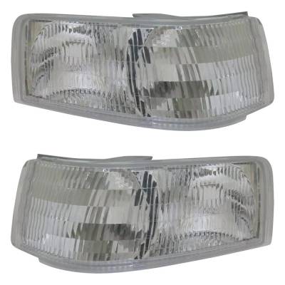 Rareelectrical - Halogen Parking Light Assembly Right Left Pair Compatible With 1992-2002 Cadillac Eldorado Touring - Image 2