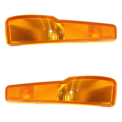 Rareelectrical - Halogen Parking Light Assembly Right Left Pair Compatible With 1997-1999 Buick Lesabre Limited 3.8L - Image 2