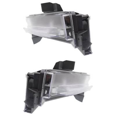Rareelectrical - Led Daytime Running Light Assembly Right Left Pair Compatible With 2016-2018 Chevrolet Camaro Ss - Image 2