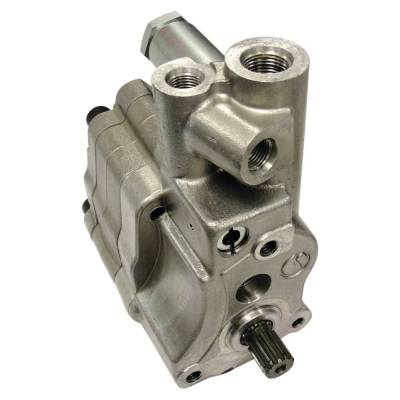 Double Hydraulic Pump Auxiliary 8 Cc 12 Spline Relief Valve Compatible With Massey Ferguson 285 298