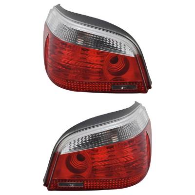 Rareelectrical - Halogen Tail Light Assembly Right Left Pair Compatible With 2004-2008 Bmw 530I 530Xi 535I 535Xi - Image 6