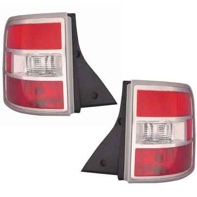 New Pair Of Tail Lights Compatible With Ford Flex Se Sel Sport Utility 4-Door 3.5L 2012-2019 By Part