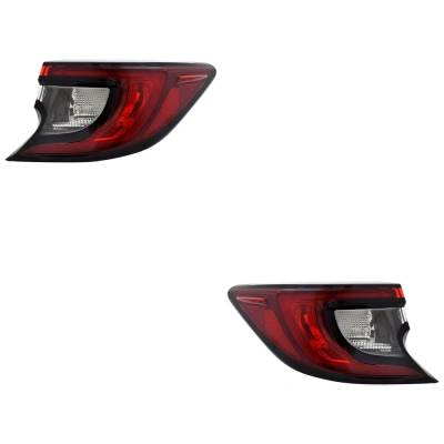 Rareelectrical - Pair Of Tail Light Compatible With Toyota Corolla Base Hatchback Corolla Nightshade Hatchback Se Xse - Image 1