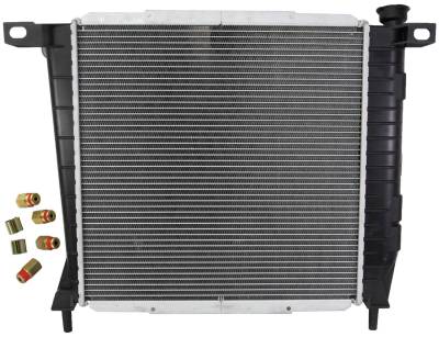 Rareelectrical - New Radiator Assembly Compatible With Ford Explorer Ranger 4.0L V6 245Cid 1991 1992 1993 1994 1995 - Image 2