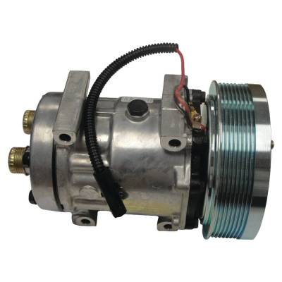 12 Volt A/C Compressor Compatible With New Holland Tj375 Tj380 Tj425 Tj430 Tj450 Tj480 Tj500 Tj530
