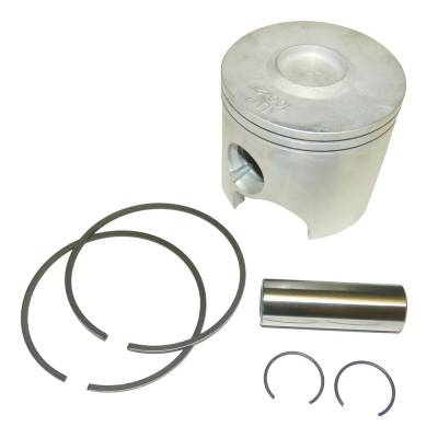 Piston Kit .040 Over With Rings Compatible With 1994-2006 Mercury Mariner 75Hp-115Hp Inline