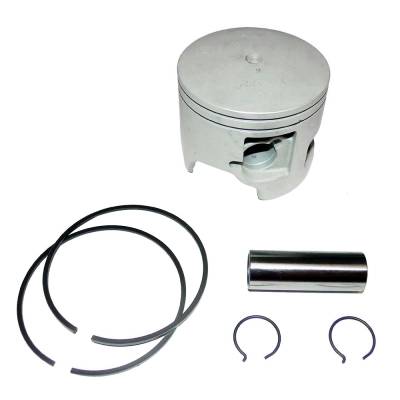 Port Side Standard Bore Piston Kit With Rings Compatible With 1984-2006 Yamaha V6 2-Stroke