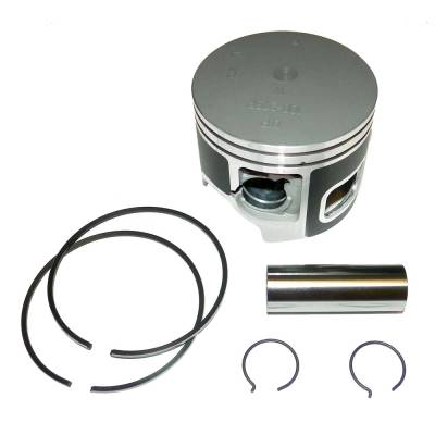 New Port Side .010 Over Piston Kit With Rings Compatible With 1984-2006 Yamaha V6 2-Stroke
