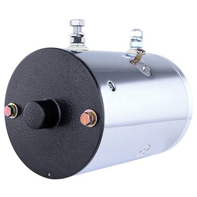 Rareelectrical - 12V Chrome Hydraulic Pump Motor Compatible With Fenner Spx Pro Hopper Lowrider Hydraulic Systems 9 - Image 3