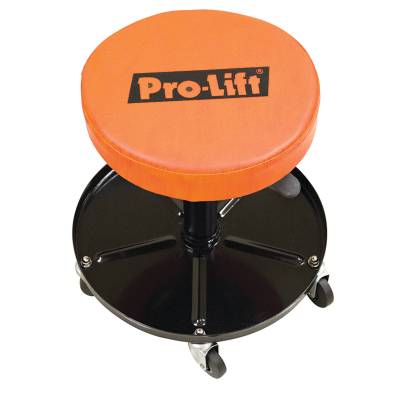 Rareelectrical - Pneumatic Shop Stool With Tool Tray 300 Lb Capacity 5 Casters 360 Swivel Padded Vinyl Seat - Image 2