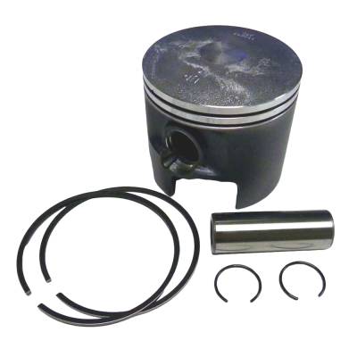 Starboard Side .015 Over Piston Kit With Rings Compatible With 1988-2006 Mercury Mariner V4 2-Stroke