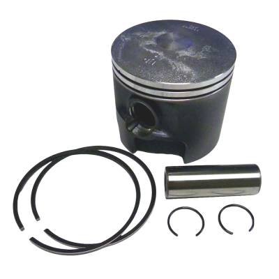 Starboard Side .030 Over Piston Kit With Rings Compatible With 1988-2006 Mercury Mariner V4 2-Stroke