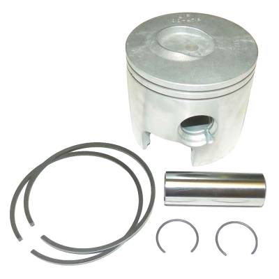 Port Side .015 Over Piston Kit With Rings Compatible With 1998-2012 Mercury Mariner Optimax V6 2.5L