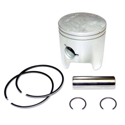 Piston Kit .040 Over With Rings Compatible With 1984-2006 Yamaha 40Hp 50Hp Inline 3-Cylinder