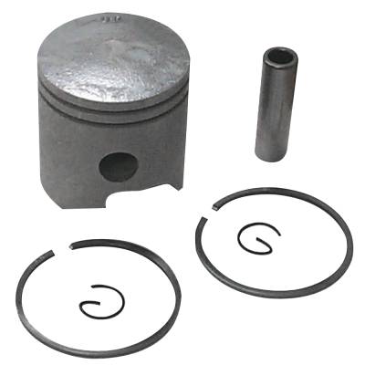 Piston Kit .010 Over With Rings Compatible With 1984-2009 Yamaha Mariner 9.9Hp 15Hp Inline