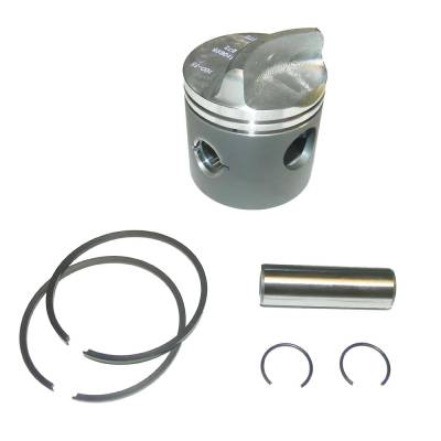Piston Kit .030 Over With Rings Compatible With 1987-2006 Mercury Mariner Inline 4-Cylinder