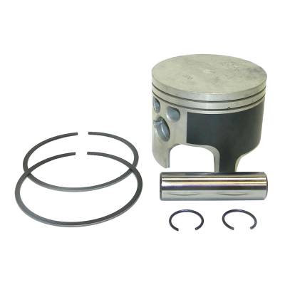 Starboard Side .010 Over Piston Kit With Rings Compatible With 2003-2012 Mercury Mariner V6 2.5L