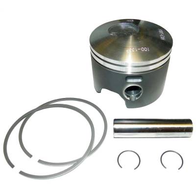 Port Side .040 Over Piston Kit With Rings Compatible With 1993-1998 Johnson Evinrude V8 90-Degree