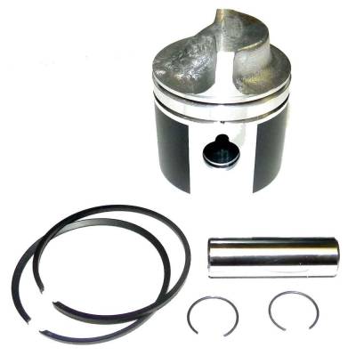 Piston Kit Compatible With Johnson Evinrude 15Hp 9.9Hp 2-Cylinder 2.188" Bore Cross Flow 2-Stroke