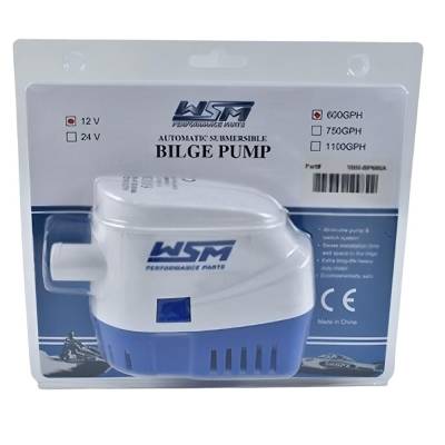 600 Gph Automatic Marine Bilge Pump Compatible With 12V Dc Submersible Boat Water Pump Built-In